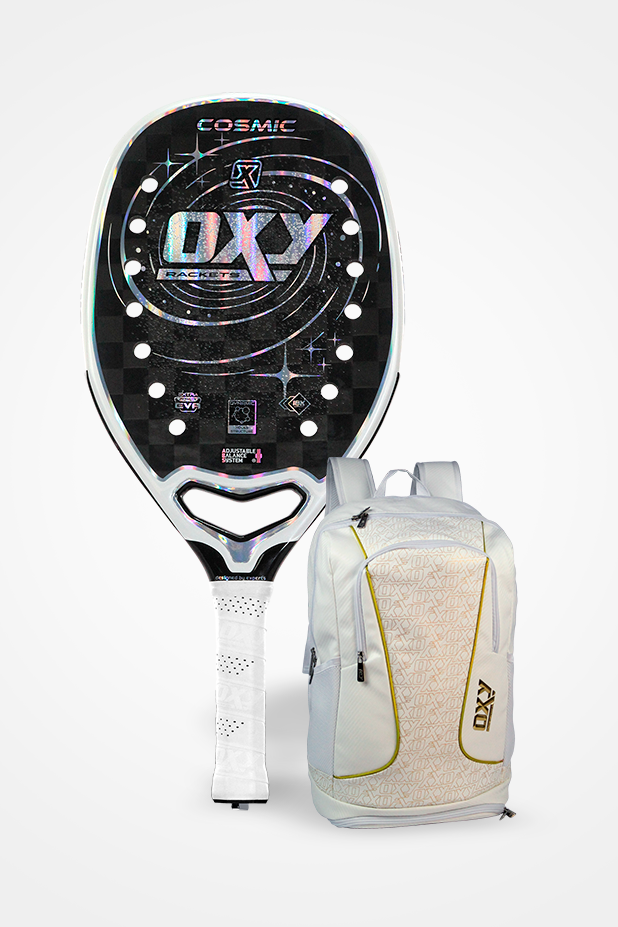 RAQUETE COSMIC + MOCHILA GOLD