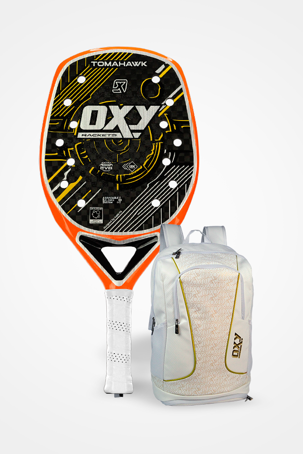 RAQUETE TOMAHAWK + MOCHILA GOLD